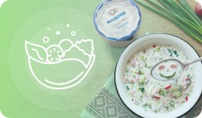 Кефир и мацони для окрошки