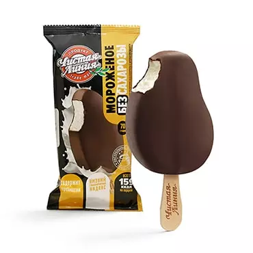 Мороженое без сахарозы, эскимо 70г