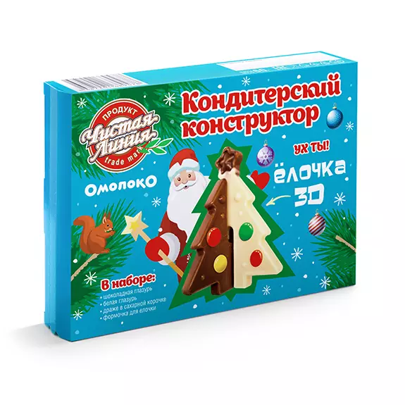Фото товара Кондитерский конструктор «Новогодняя ёлочка 3D»: null: «Чистая Линия»