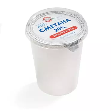 Сметана термостатная 20%, 400г