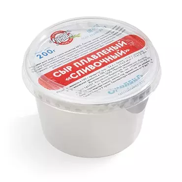 Сыр плавленый "Сливочный", 200г