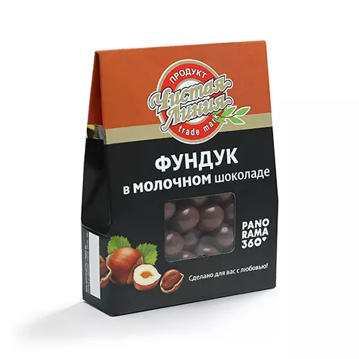 Фото товара Фундук в молочном шоколаде, 100г: null: «Чистая Линия»