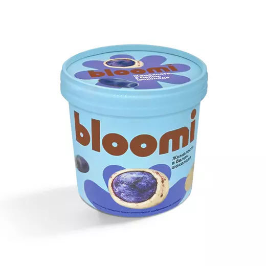 Фото товара Жимолость в белом шоколаде «BLOOMI», 150г: Замороженный десерт жимолость в белом шоколаде: «Чистая Линия»