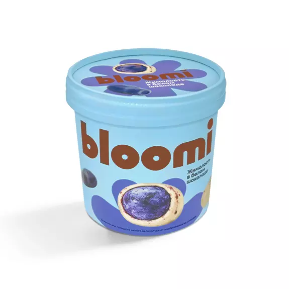 Фото товара Жимолость в белом шоколаде «BLOOMI», 150г: Замороженный десерт жимолость в белом шоколаде: «Чистая Линия»
