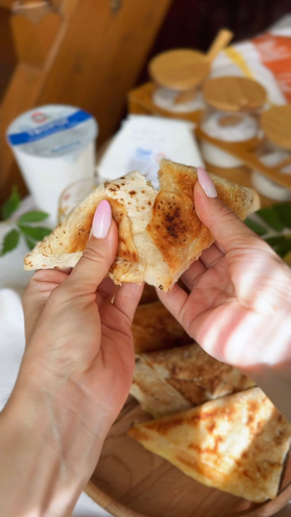 Конвертики с творогом и сыром